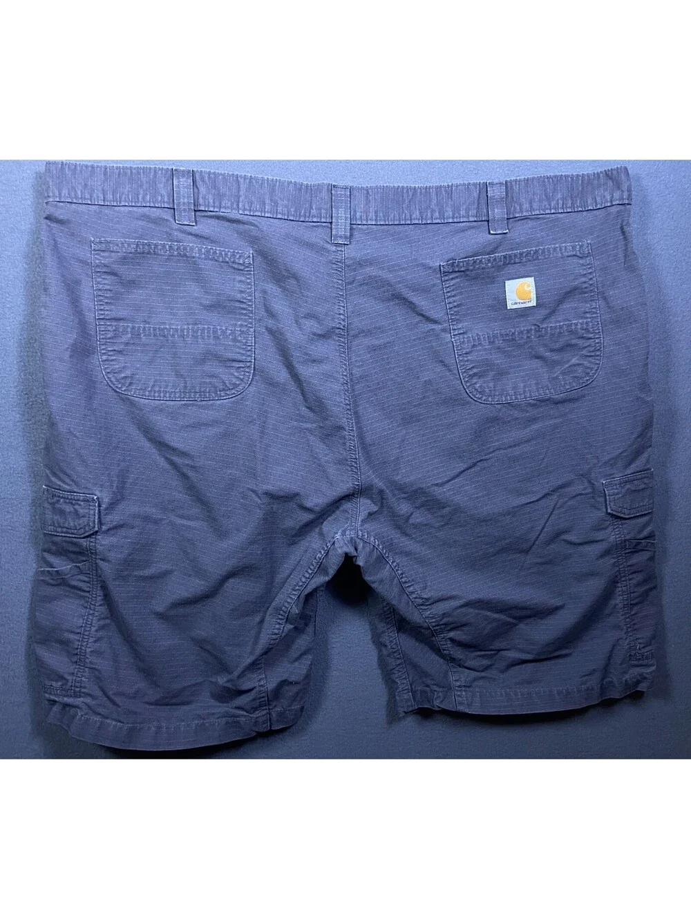 Carhartt Grey Relaxed Fit Force Broxton Cargo Short Men's Sz 50 Ripstop Workwear